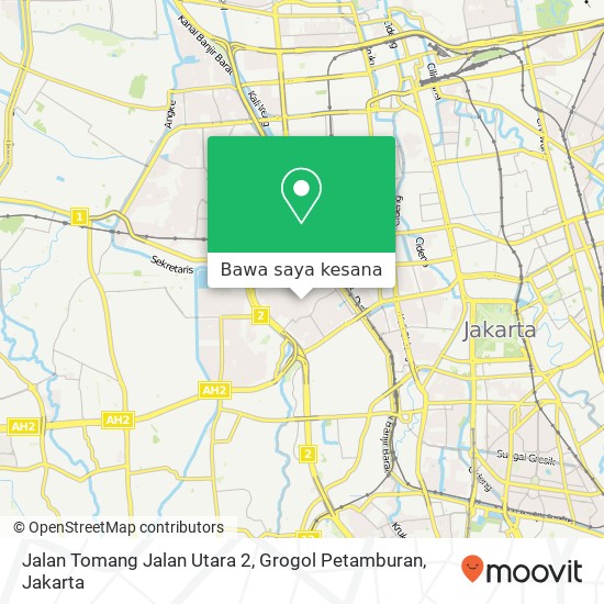 Peta Jalan Tomang Jalan Utara 2, Grogol Petamburan