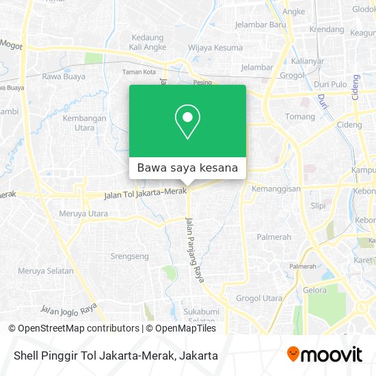 Peta Shell Pinggir Tol Jakarta-Merak