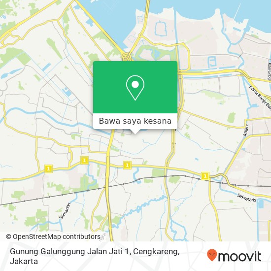 Peta Gunung Galunggung Jalan Jati 1, Cengkareng