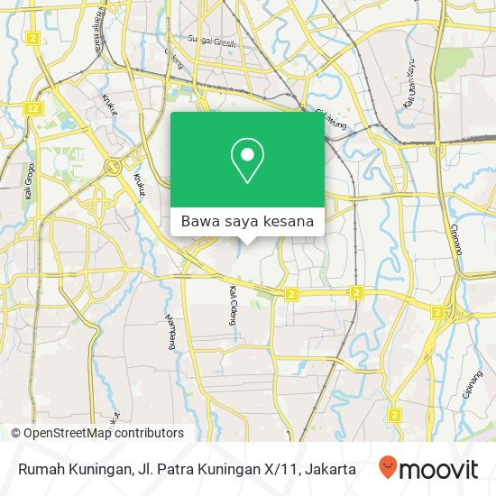 Peta Rumah Kuningan, Jl. Patra Kuningan X / 11