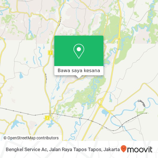 Peta Bengkel Service Ac, Jalan Raya Tapos Tapos