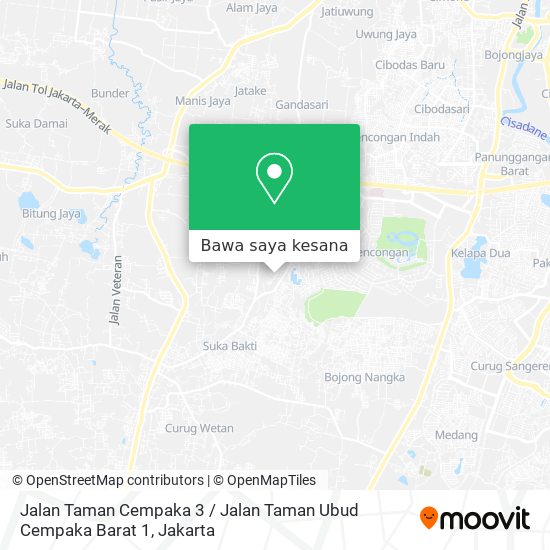 Peta Jalan Taman Cempaka 3 / Jalan Taman Ubud Cempaka Barat 1