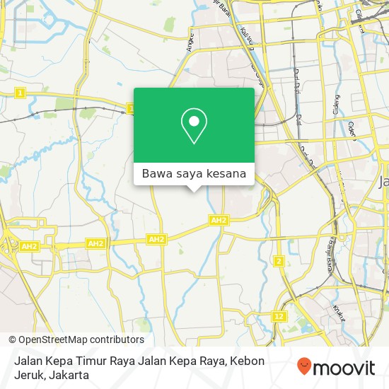 Peta Jalan Kepa Timur Raya Jalan Kepa Raya, Kebon Jeruk