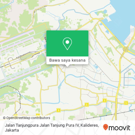 Peta Jalan Tanjungpura Jalan Tanjung Pura IV, Kalideres