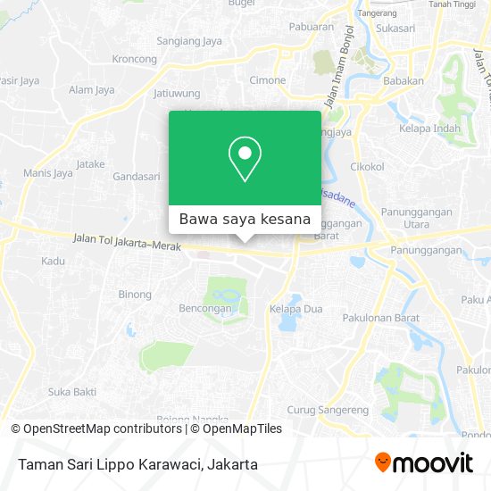 Peta Taman Sari Lippo Karawaci
