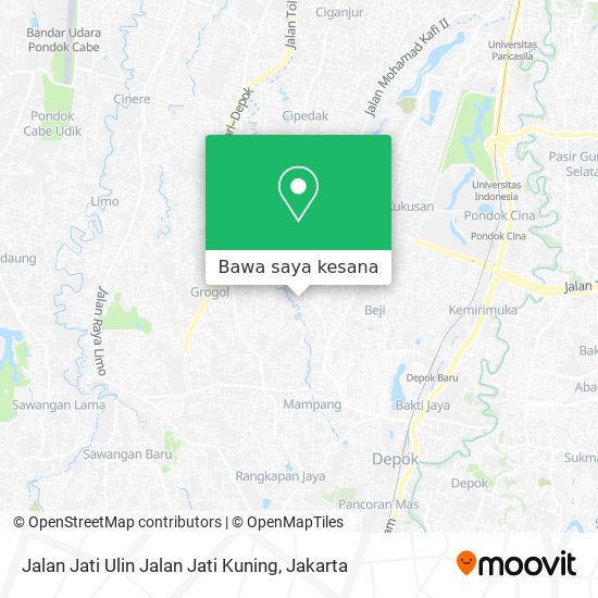Peta Jalan Jati Ulin Jalan Jati Kuning