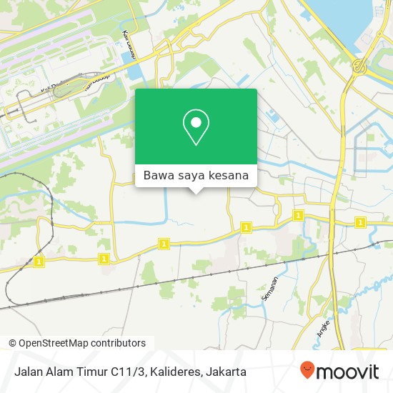 Peta Jalan Alam Timur C11 / 3, Kalideres