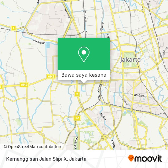 Peta Kemanggisan Jalan Slipi X