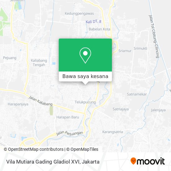 Peta Vila Mutiara Gading Gladiol XVI