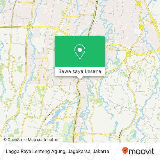 Peta Lagga Raya Lenteng Agung, Jagakarsa