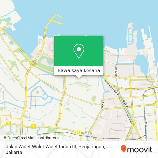 Peta Jalan Walet Walet Walet Indah III, Penjaringan