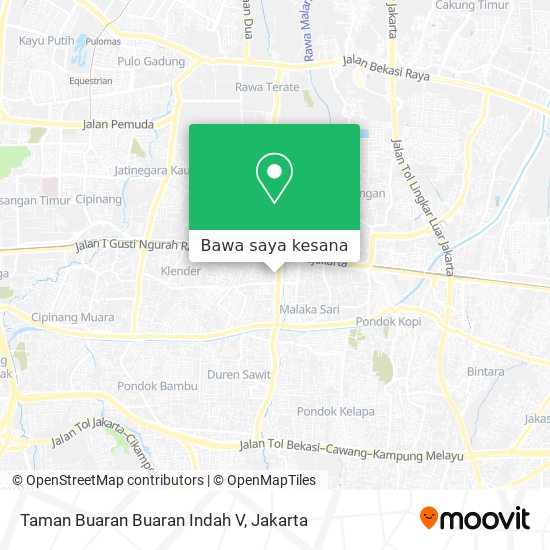 Peta Taman Buaran Buaran Indah V