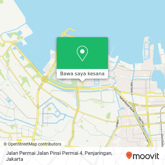 Peta Jalan Permai Jalan Pinsi Permai 4, Penjaringan