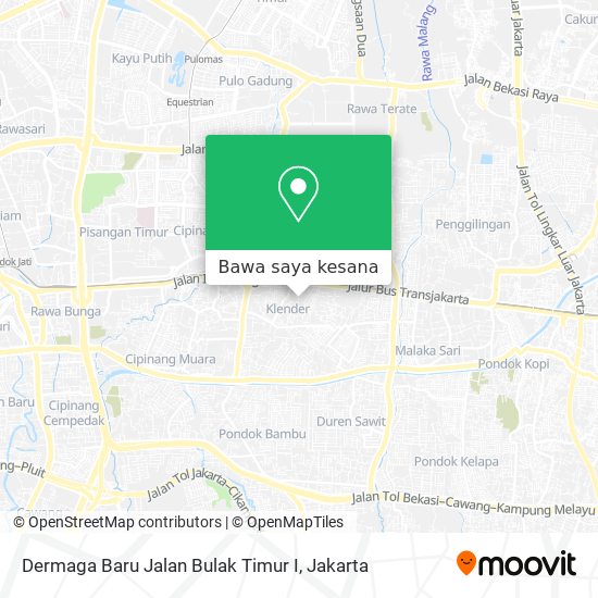 Peta Dermaga Baru Jalan Bulak Timur I