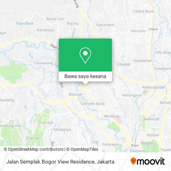 Peta Jalan Semplak Bogor View Residence