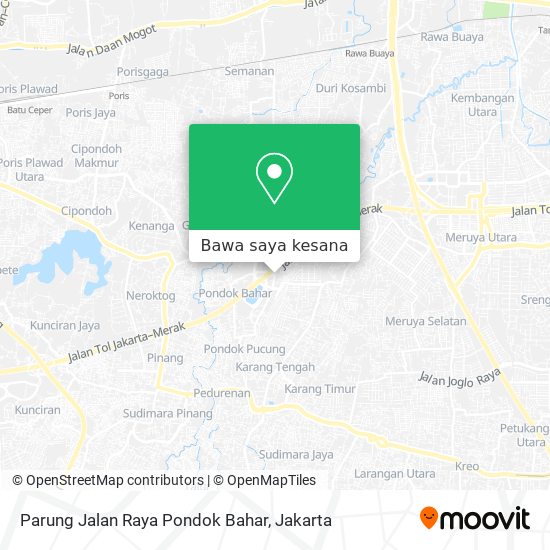Peta Parung Jalan Raya Pondok Bahar
