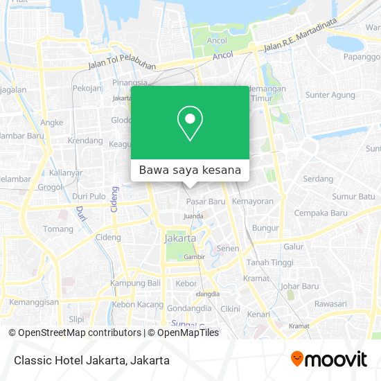 Peta Classic Hotel Jakarta