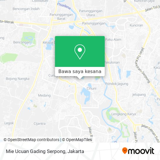 Peta Mie Ucuan Gading Serpong
