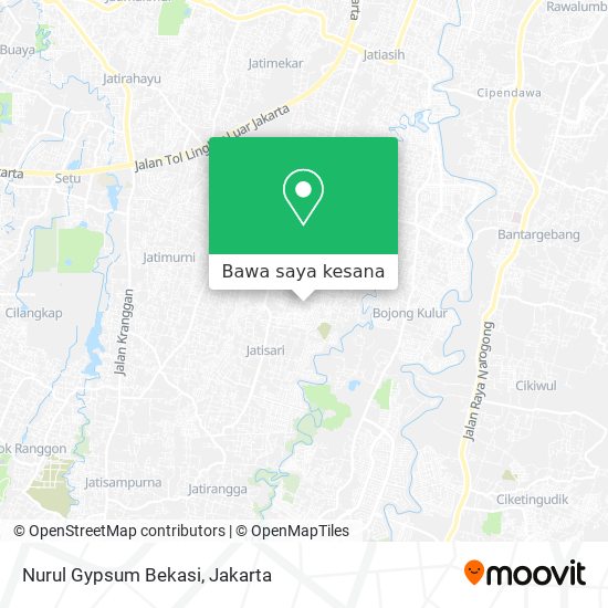 Peta Nurul Gypsum Bekasi