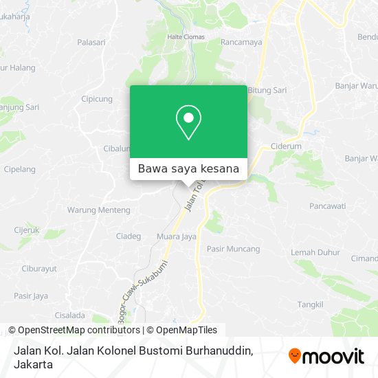 Peta Jalan Kol. Jalan Kolonel Bustomi Burhanuddin