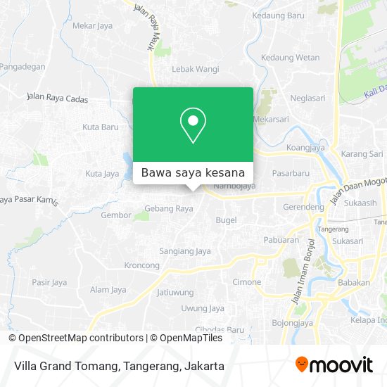 Peta Villa Grand Tomang, Tangerang