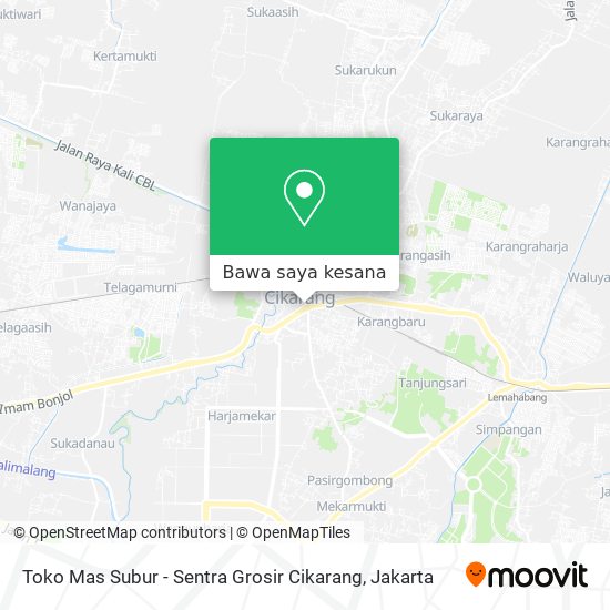 Peta Toko Mas Subur - Sentra Grosir Cikarang