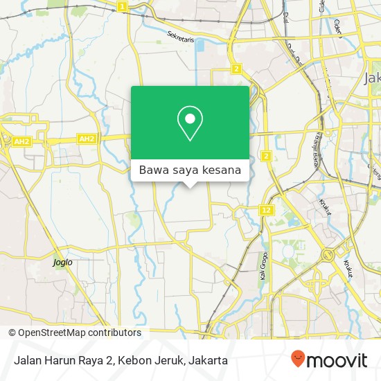 Peta Jalan Harun Raya 2, Kebon Jeruk