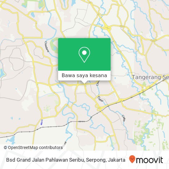Peta Bsd Grand Jalan Pahlawan Seribu, Serpong
