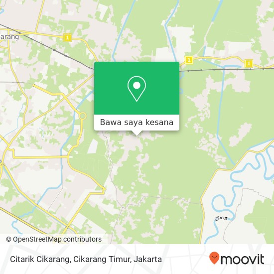 Peta Citarik Cikarang, Cikarang Timur