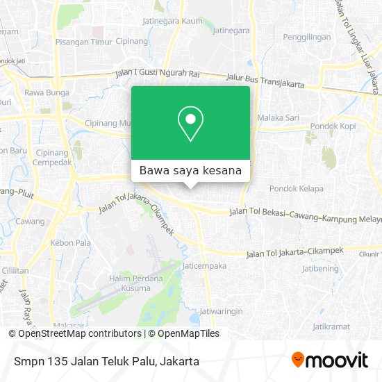 Peta Smpn 135 Jalan Teluk Palu