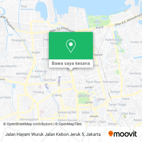Peta Jalan Hayam Wuruk Jalan Kebon Jeruk 5