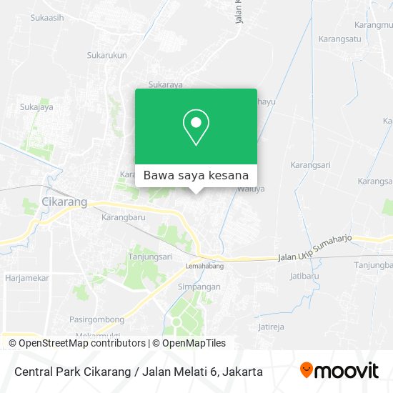Peta Central Park Cikarang / Jalan Melati 6