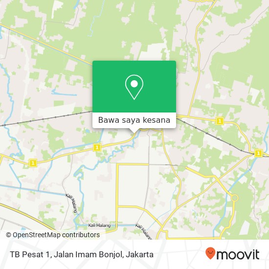 Peta TB Pesat 1, Jalan Imam Bonjol