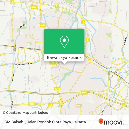 Peta RM Salsabil, Jalan Pondok Cipta Raya