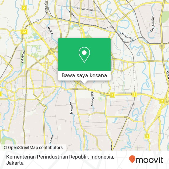 Peta Kementerian Perindustrian Republik Indonesia