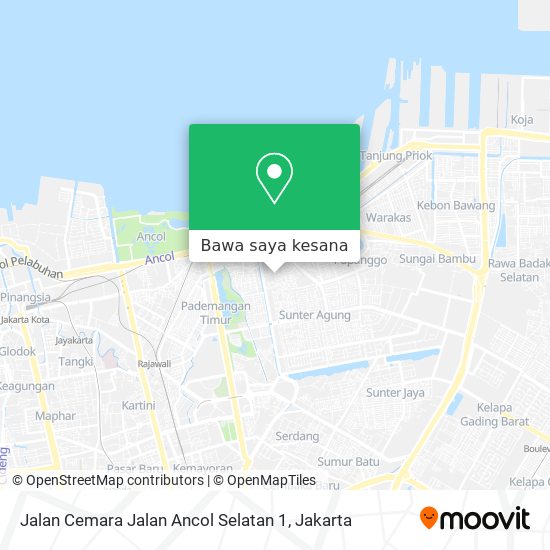 Peta Jalan Cemara Jalan Ancol Selatan 1