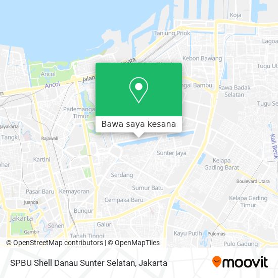 Peta SPBU Shell Danau Sunter Selatan