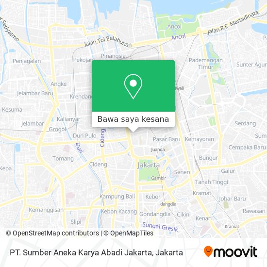 Peta PT. Sumber Aneka Karya Abadi Jakarta