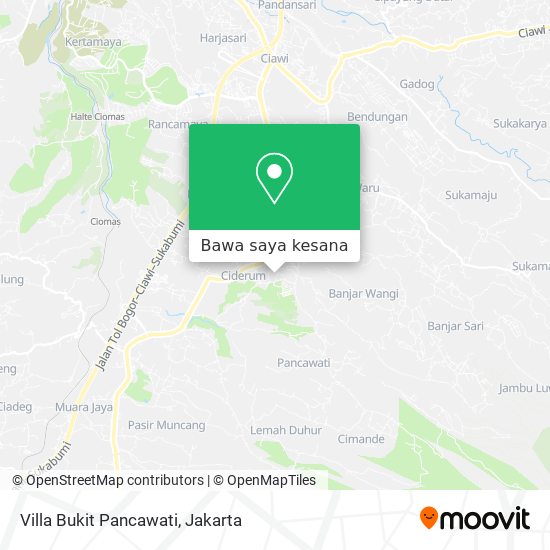 Peta Villa Bukit Pancawati