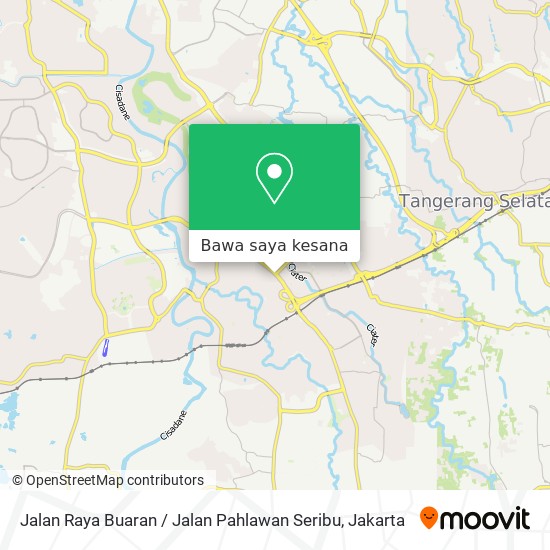 Peta Jalan Raya Buaran / Jalan Pahlawan Seribu