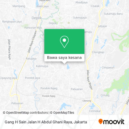 Peta Gang H Sain Jalan H Abdul Ghani Raya