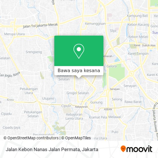 Peta Jalan Kebon Nanas Jalan Permata