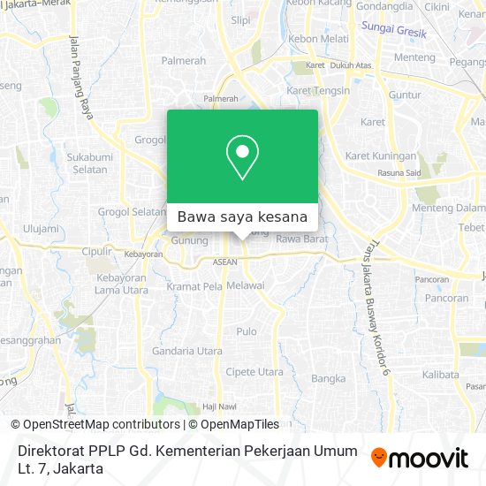 Peta Direktorat PPLP Gd. Kementerian Pekerjaan Umum Lt. 7