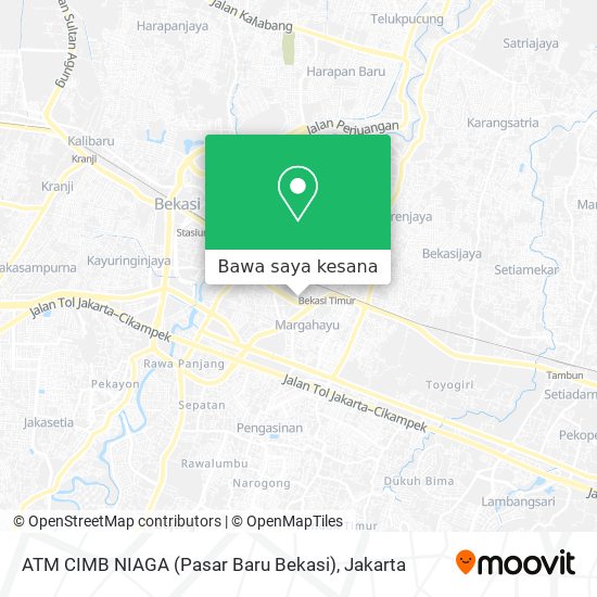 Peta ATM CIMB NIAGA (Pasar Baru Bekasi)