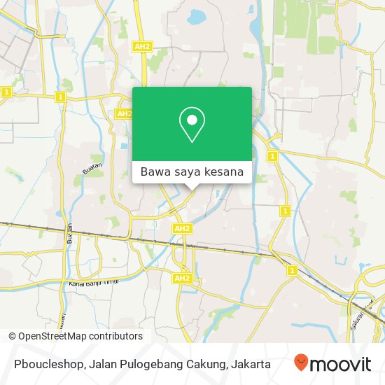 Peta Pboucleshop, Jalan Pulogebang Cakung