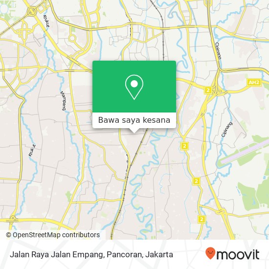 Peta Jalan Raya Jalan Empang, Pancoran