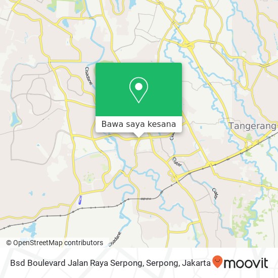 Peta Bsd Boulevard Jalan Raya Serpong, Serpong