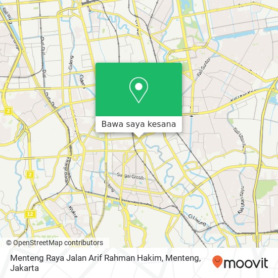 Peta Menteng Raya Jalan Arif Rahman Hakim, Menteng