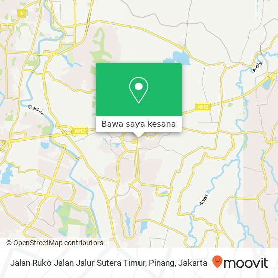 Peta Jalan Ruko Jalan Jalur Sutera Timur, Pinang