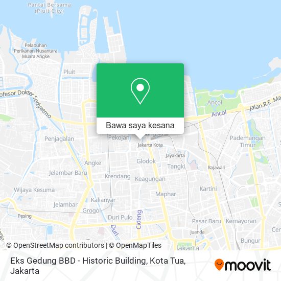 Peta Eks Gedung BBD - Historic Building, Kota Tua